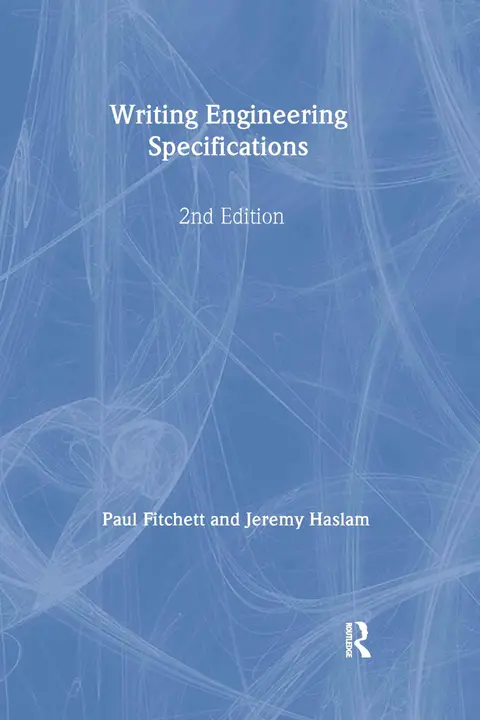 Cover of Writing Engineering Specifications