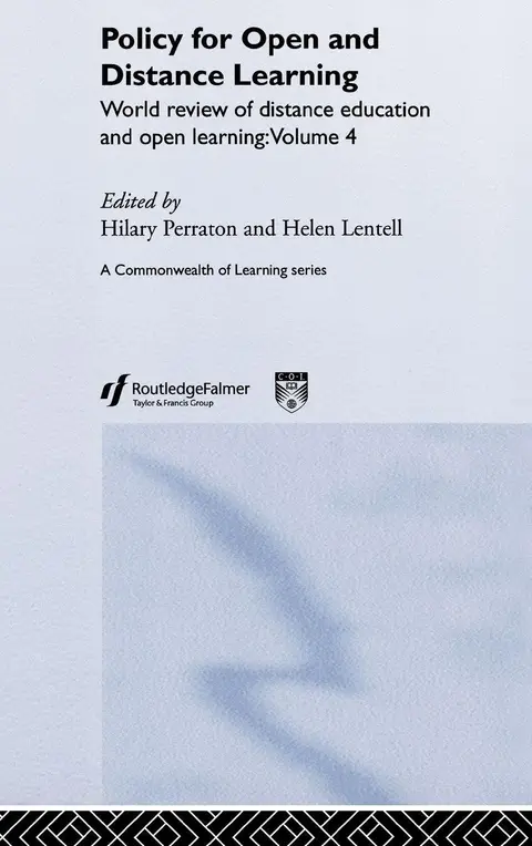 Cover of Policy for Open and Distance Learning