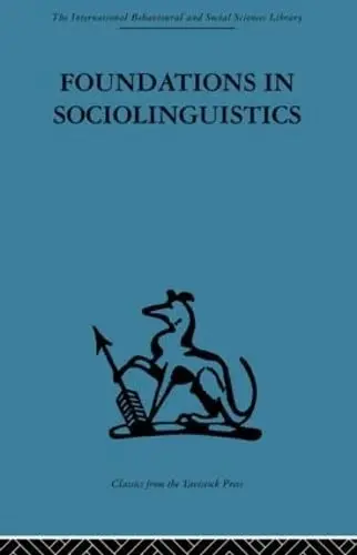 Cover of Foundations in Sociolinguistics