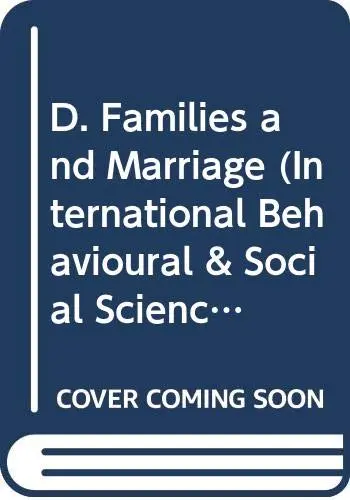 Cover of D. Families and Marriage
