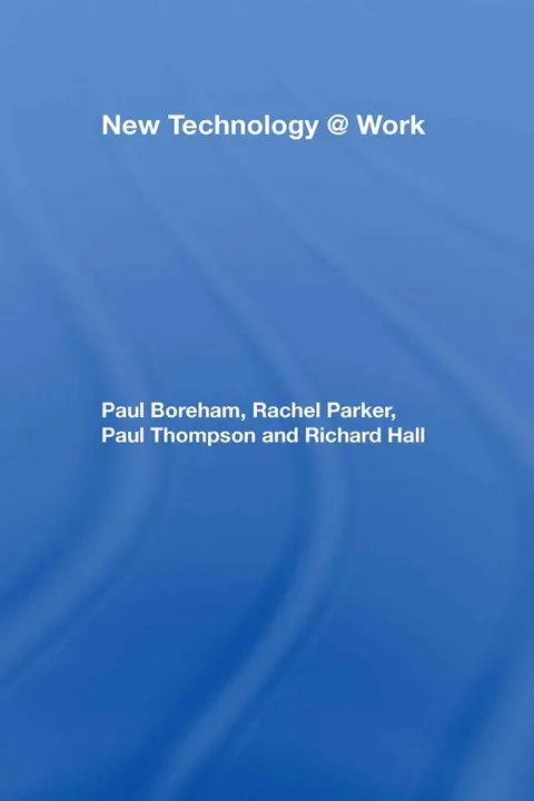 Cover of New Technology @ Work