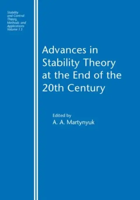Cover of Advances in Stability Theory at the End of the 20th Century
