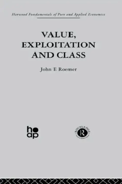 Cover of Value, Exploitation and Class
