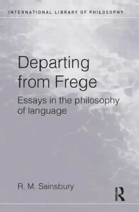 Cover of Departing from Frege