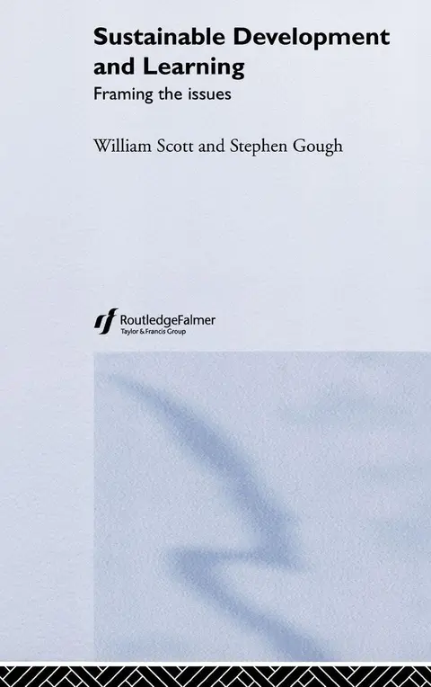 Cover of Sustainable Development and Learning