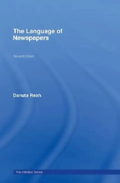 Cover of The Language of Newspapers