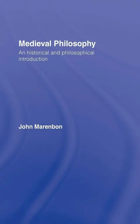 Cover of Medieval Philosophy