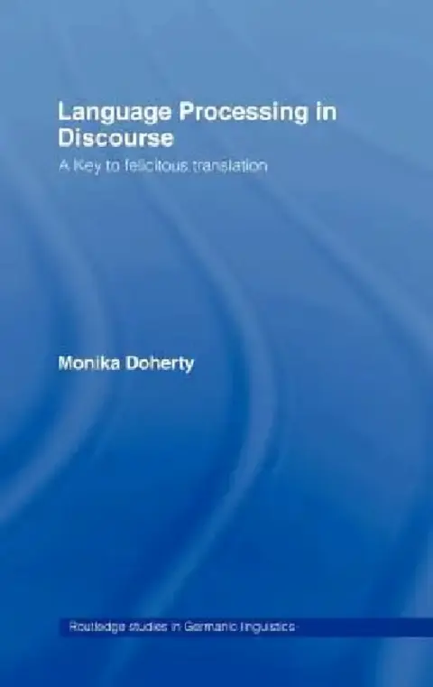 Cover of Language Processing in Discourse