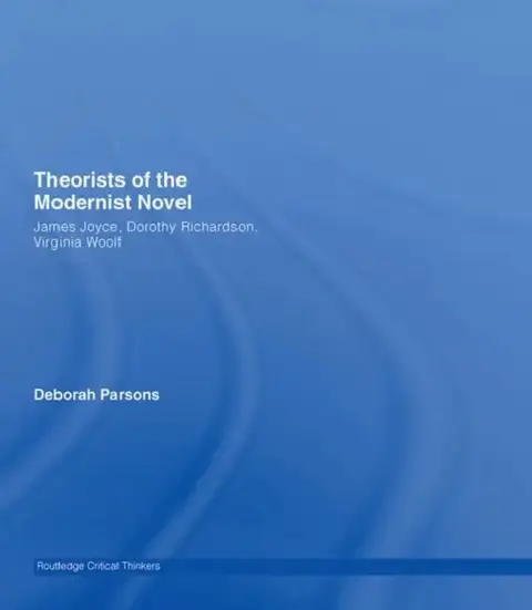 Cover of Theorists of the Modernist Novel