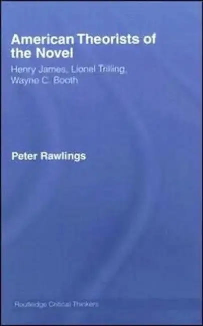 Cover of American Theorists of the Novel