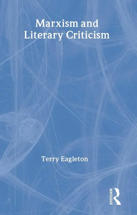 Cover of Marxism and Literary Criticism