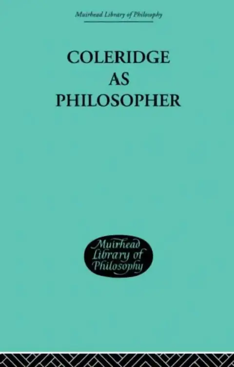 Cover of Coleridge as Philosopher