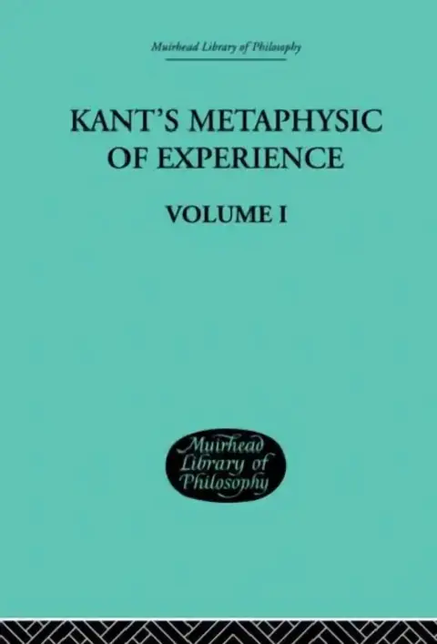 Cover of Kant's Metaphysic of Experience
