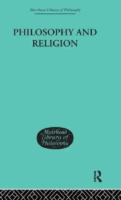 Cover of Philosophy and Religion
