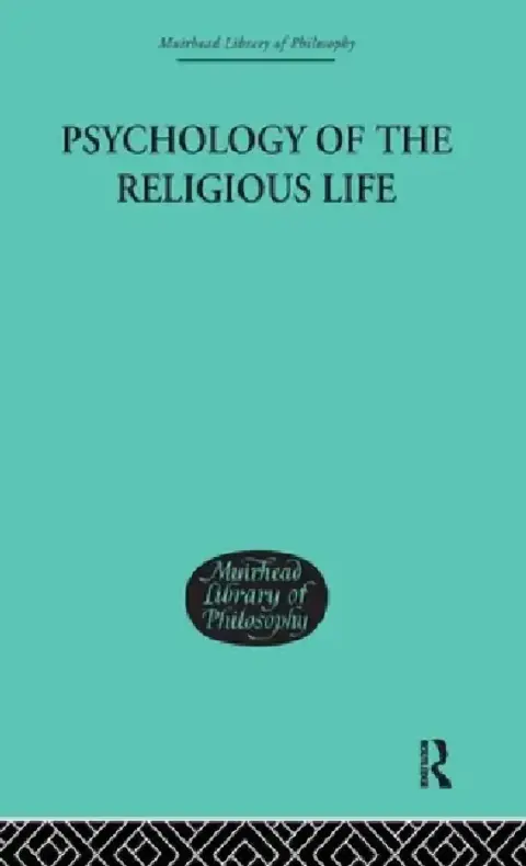 Cover of Psychology of the Religious Life