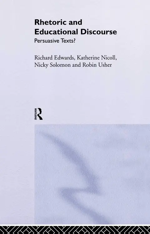 Cover of Rhetoric and Educational Discourse