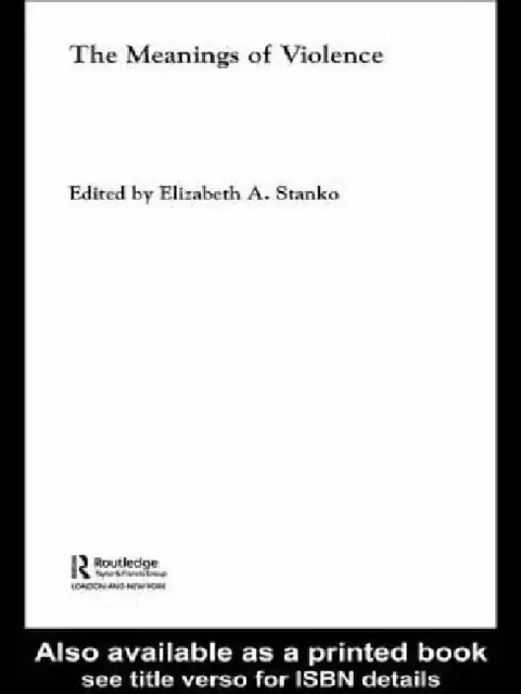 Cover of The Meanings of Violence