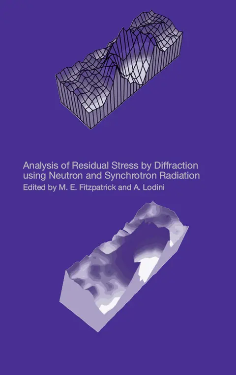 Cover of Analysis of Residual Stress by Diffraction Using Neutron and Synchrotron Radiation