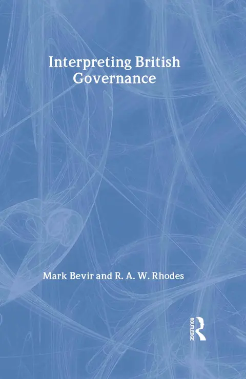 Cover of Interpreting British Governance