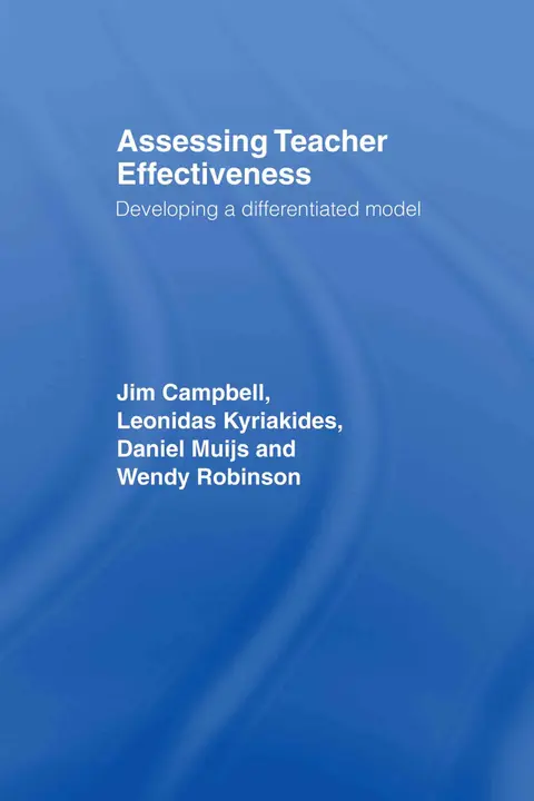 Cover of Assessing Teacher Effectiveness