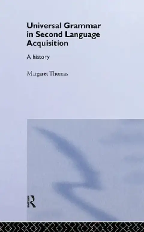 Cover of Universal Grammar In Second-Language Acquisition