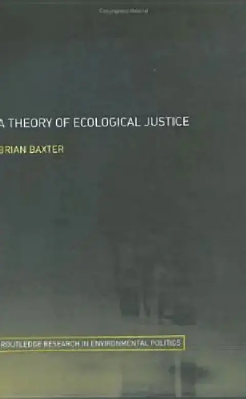 Cover of A Theory of Ecological Justice