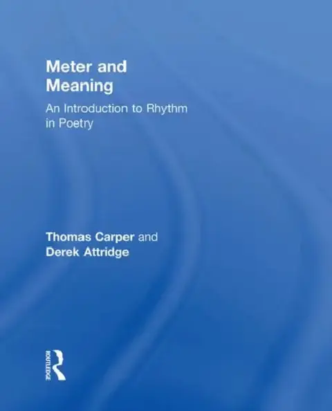 Cover of Meter and Meaning