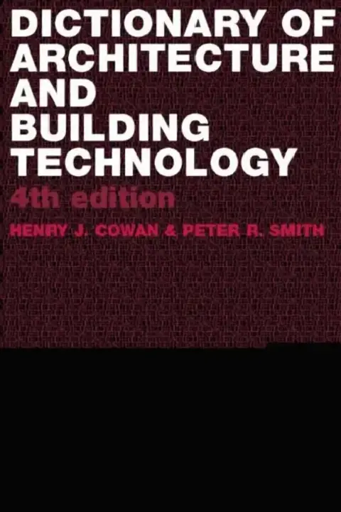 Cover of Dictionary of Architectural and Building Technology