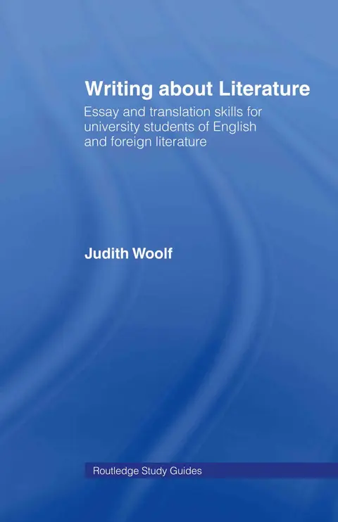 Cover of Writing About Literature