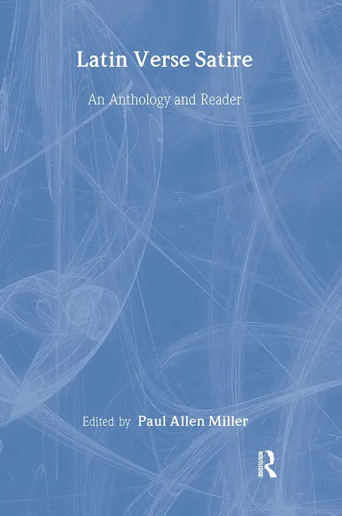 Cover of Latin Verse Satire