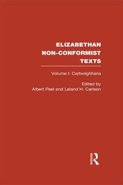 Cover of Elizabethan Non-Conformist Texts