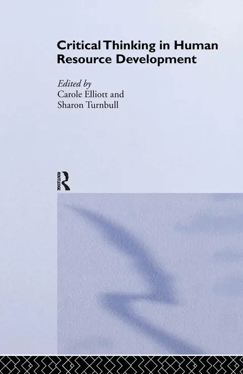 Cover of Critical Thinking in Human Resource Development