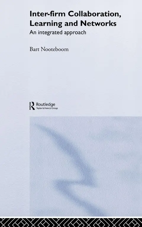 Cover of Inter-Firm Collaboration, Learning and Networks