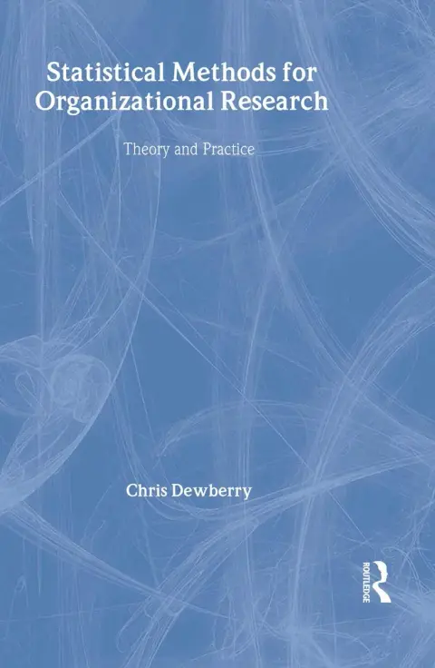 Cover of Statistical Methods for Organizational Research