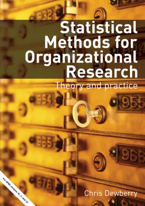 Cover of Statistical Methods for Organizational Research