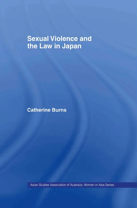Cover of Sexual Violence and the Law in Japan