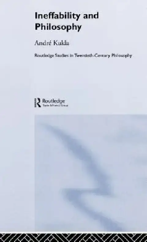 Cover of Ineffability and Philosophy
