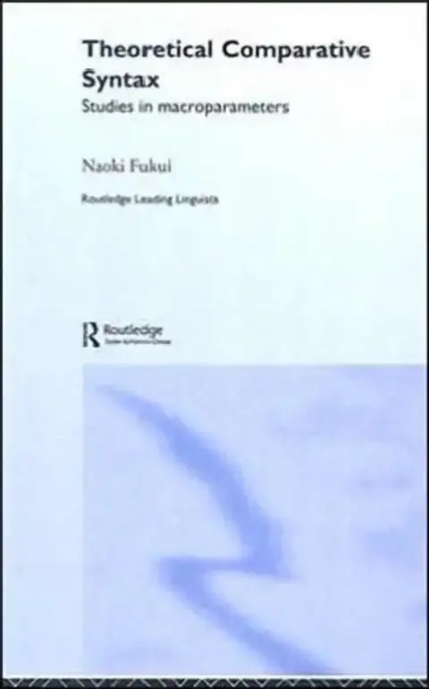 Cover of Theoretical Comparative Syntax