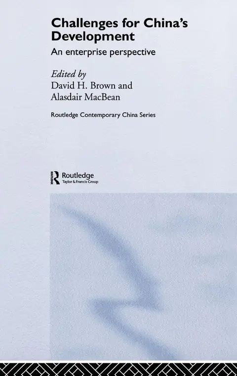 Cover of Challenges for China's Development