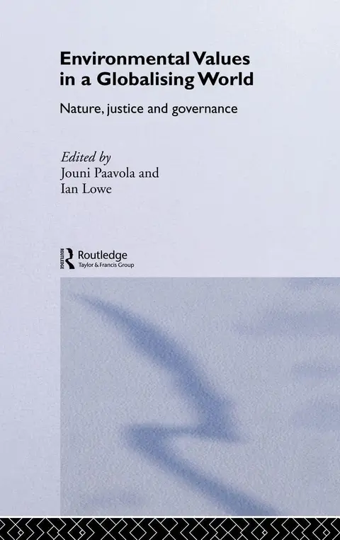 Cover of Environmental Values in A Globalizing World