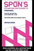 Cover of Spon's Estimating Cost Guide to Finishings