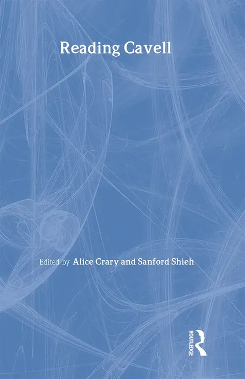 Cover of Reading Cavell