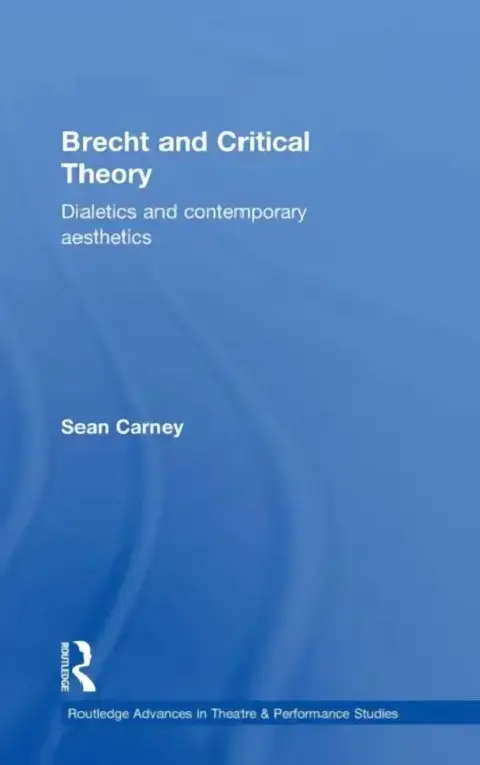 Cover of Brecht and Critical Theory