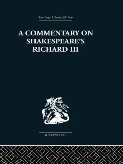 Cover of Commentary on Shakespeare's Richard III