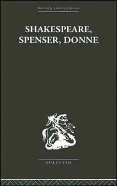Cover of Shakespeare, Spenser, Donne