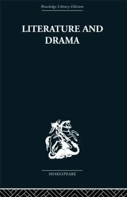 Cover of Literature and Drama