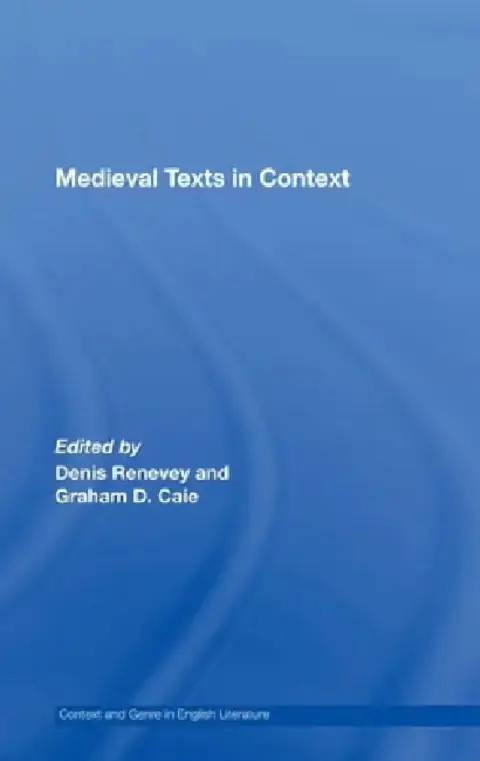 Cover of Medieval Texts in Context