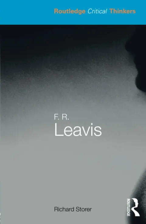 Cover of F. R. Leavis