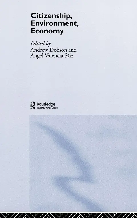 Cover of Citizenship, Environment, Economy