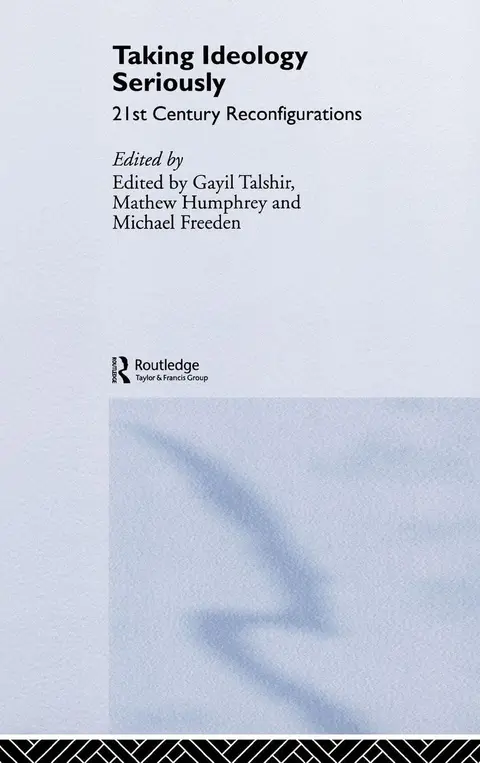 Cover of Taking Ideology Seriously